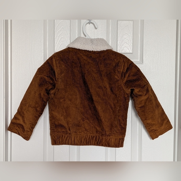 Joe Fresh Kid's (Size 2T) Brown Corduroy, Sherpa Lined, Bomber Jacket - Picture 5 of 14